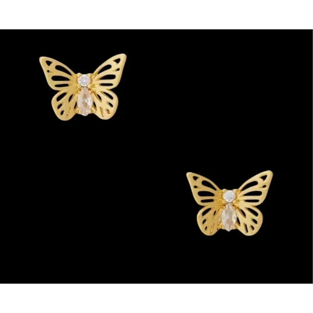 Kate Spade NEW Golden Butterfly stud earrings